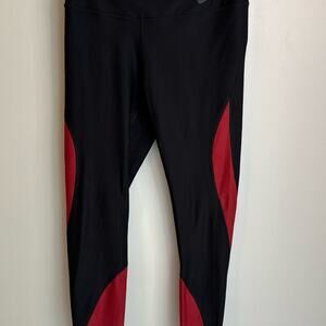 Nike Dri-Fit Women’s Medium Black/Red Leggings